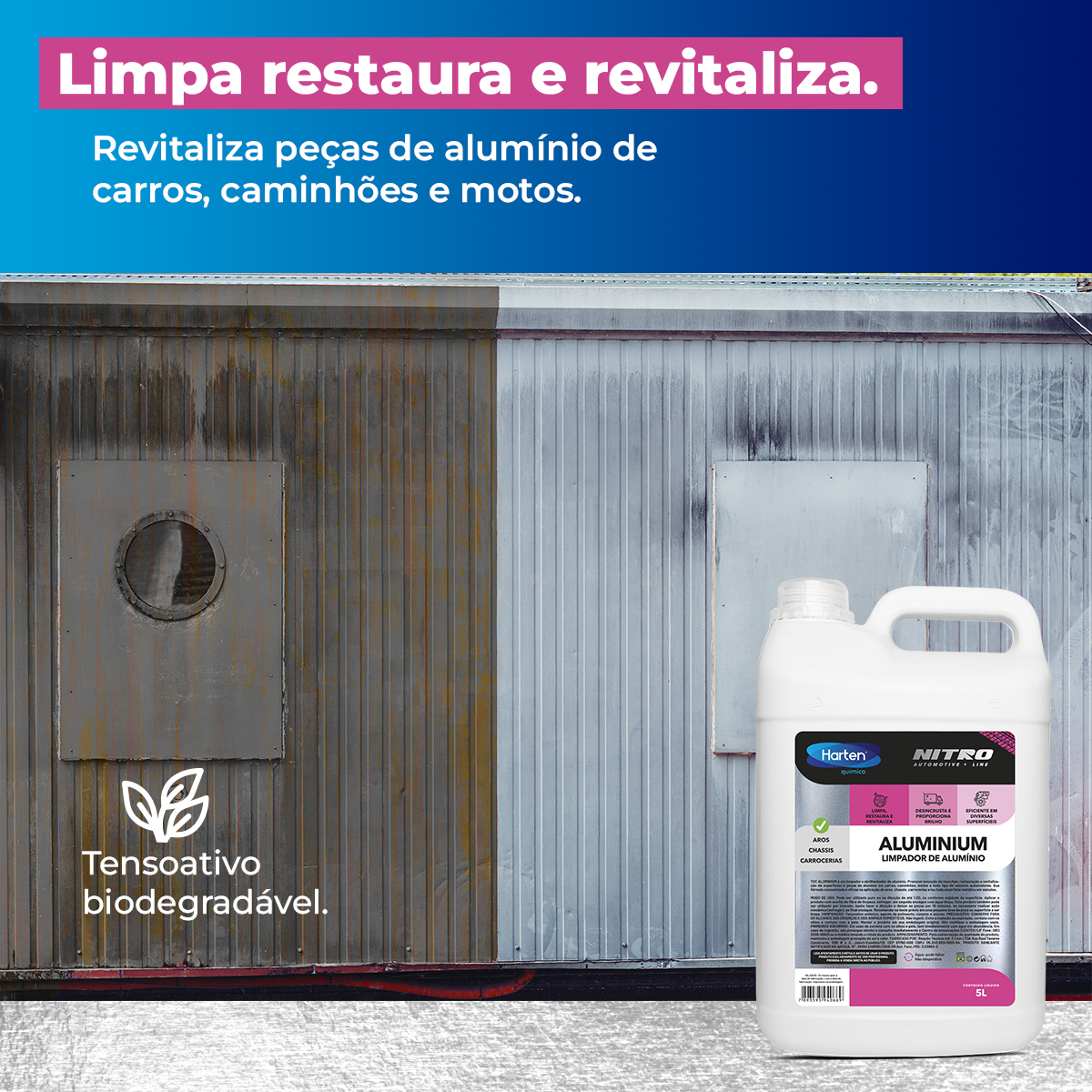 Aluminium-Limpador Abrilhantador Alumínio Rodas Baú