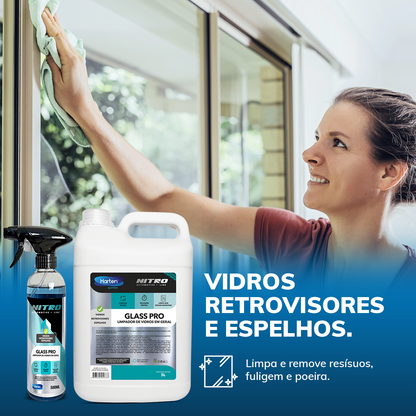 Glass Pro- Limpa Vidros Espelhos Parabrisa